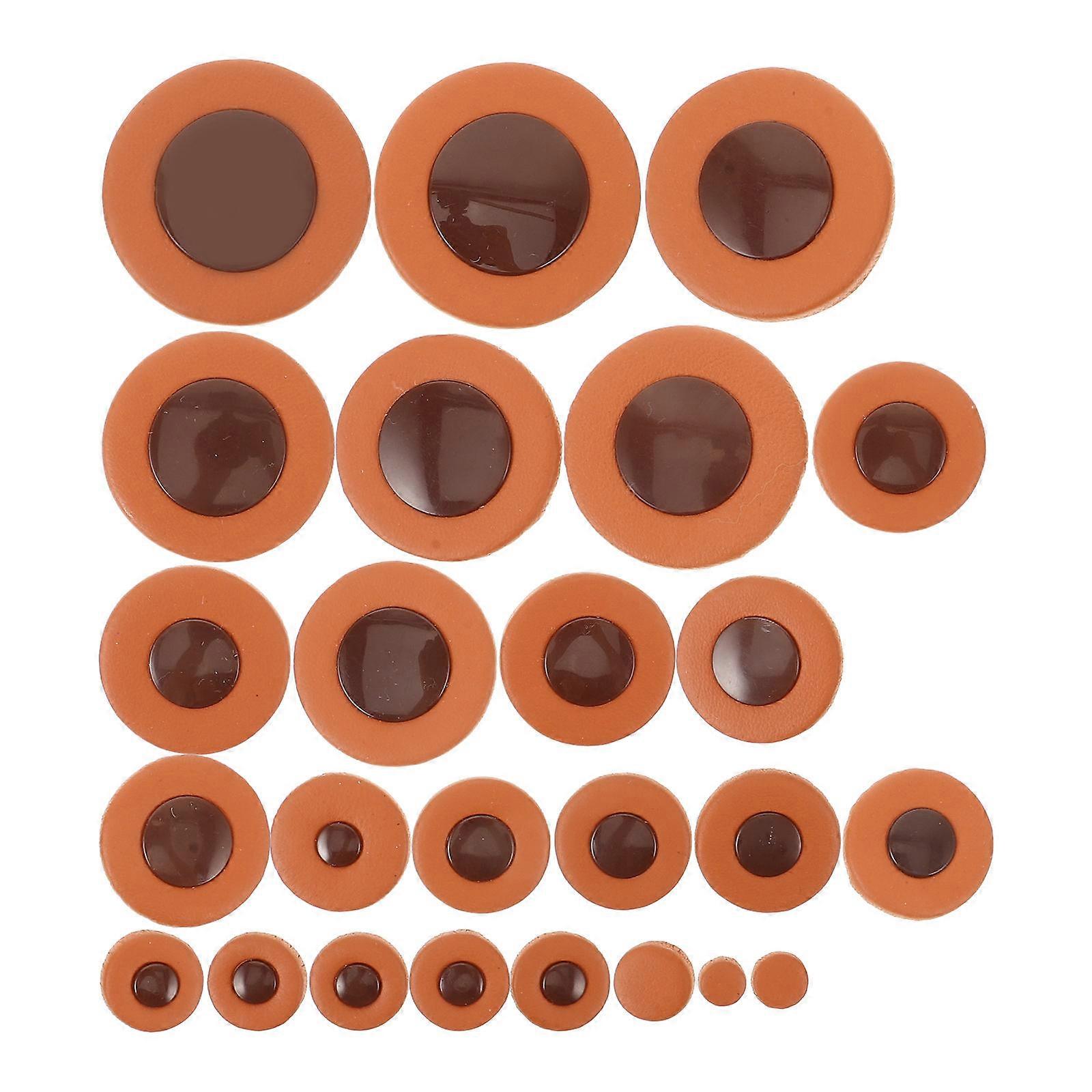 Durable Alto Saxophone Pads for Repair Kit Enhancing Sound Quality and Fit Coffee Color