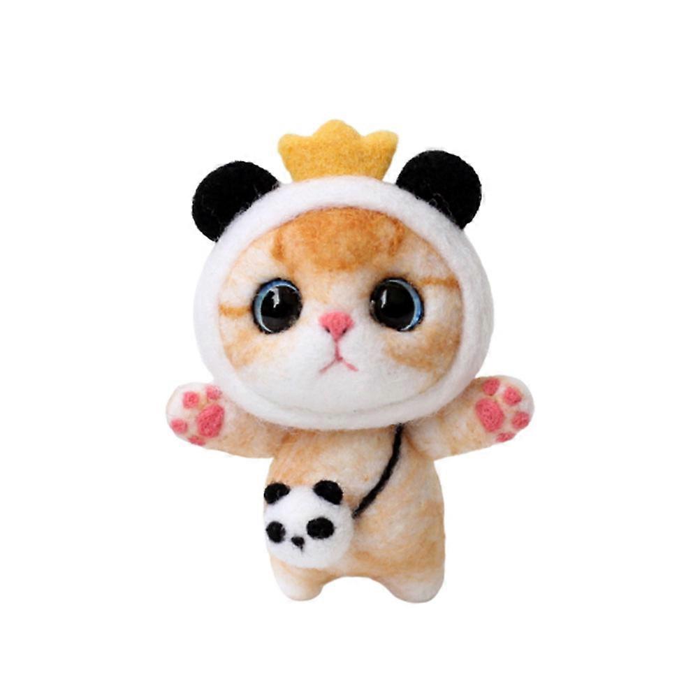 DIY Felting Kit, Cartoon Doll Design for Art Lovers, Interactive Family Project