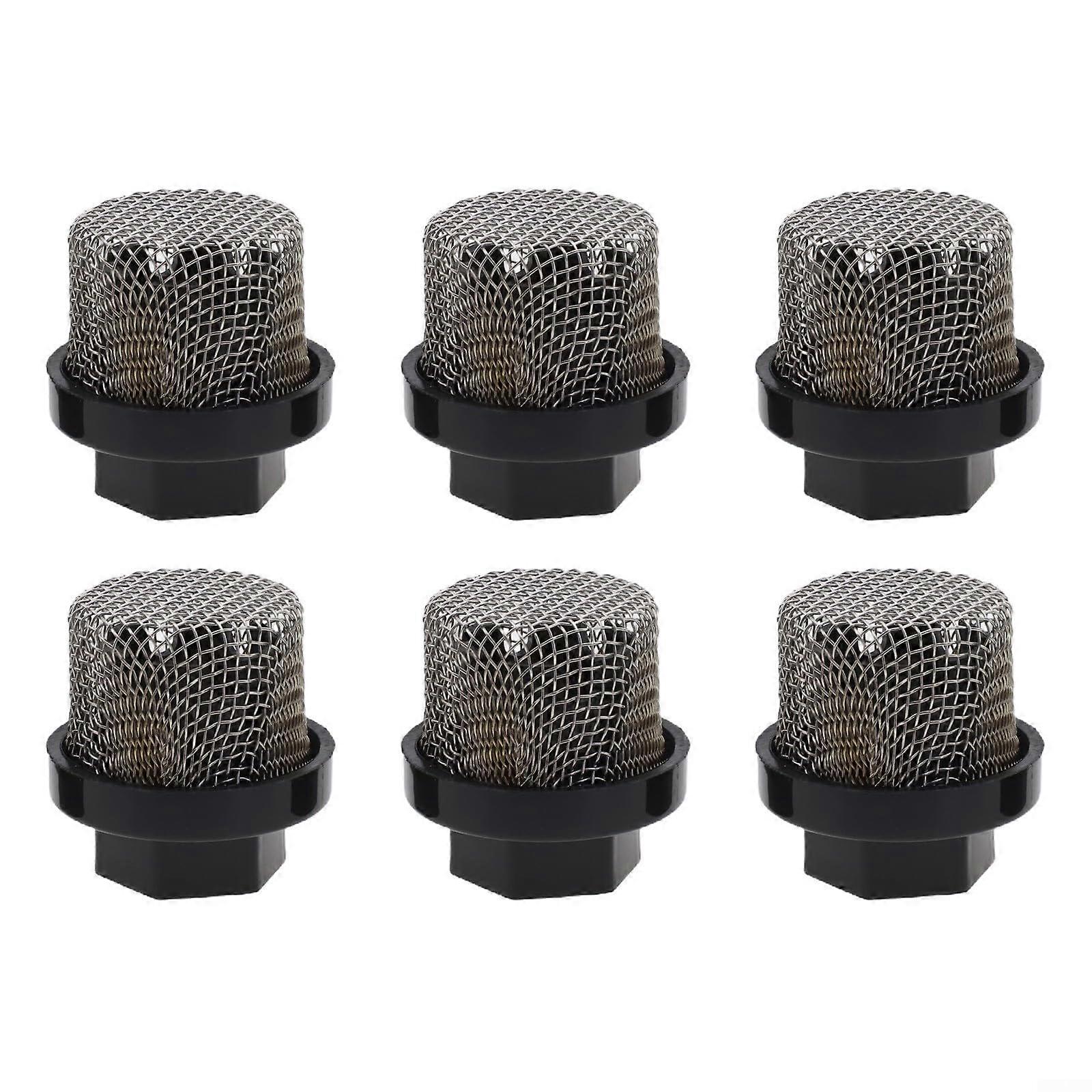 Airless Spray Hose with Inlet Mesh Filter, 6-Pack, Compatible with 7/8 Inch Pump Models, Durable and Reliable