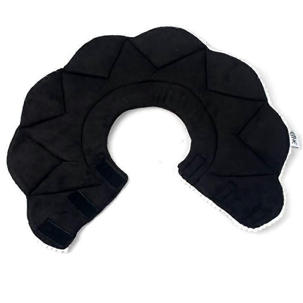 Collar cat protective collar pet cone soft material for recovery after surgery black, XL