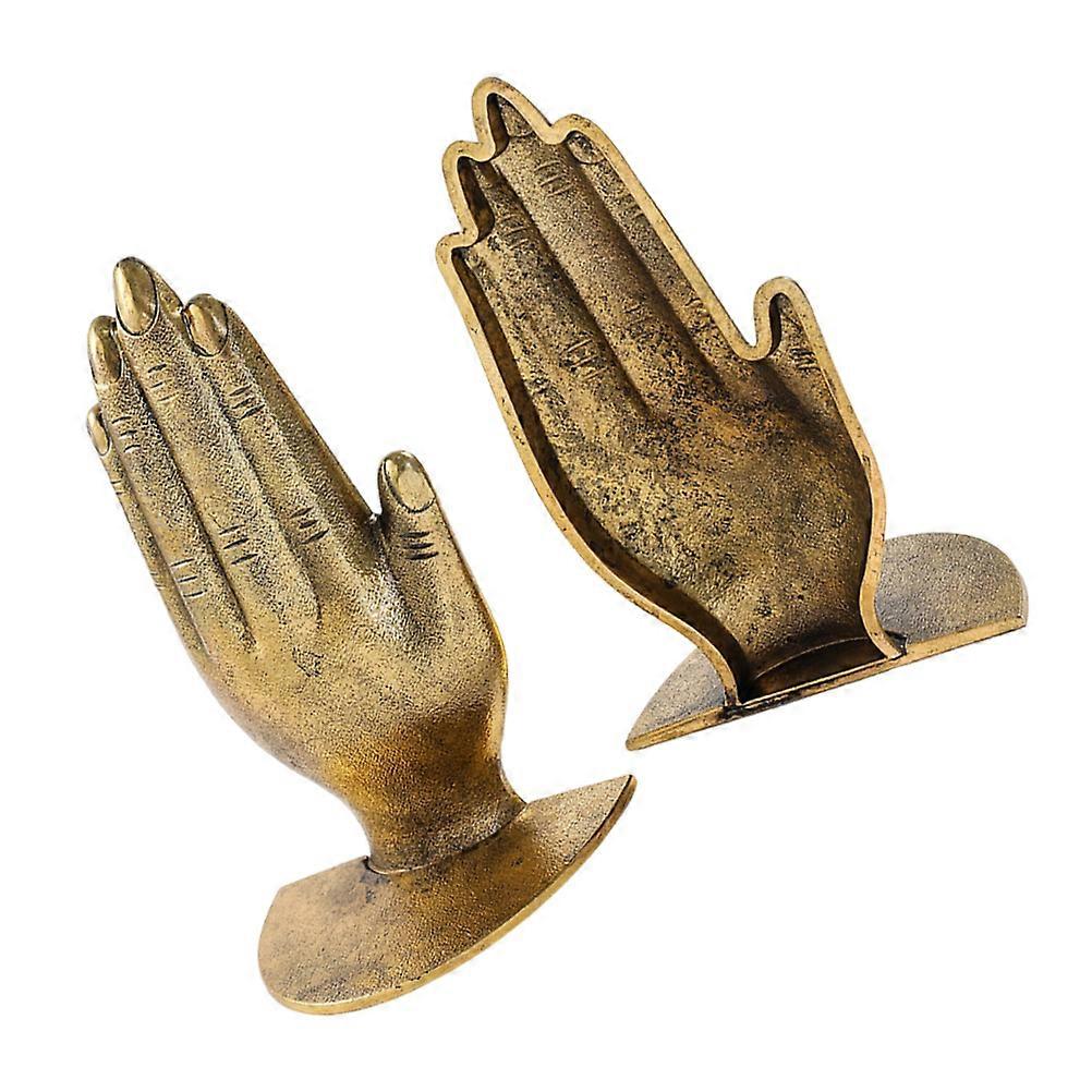 Hemoton 1 Pair Iron Bookends Book Stopper Decorative Ends