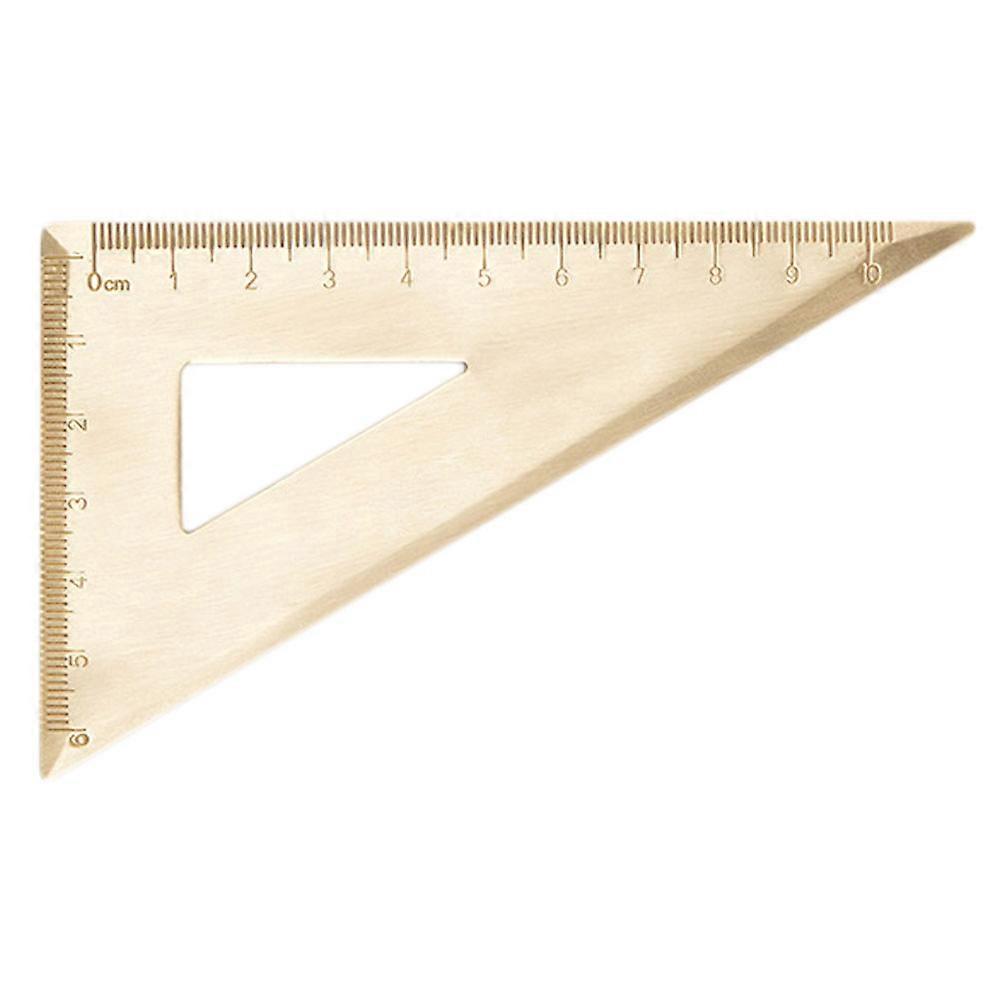 Stylish Triangular Ruler Stainless Steel Ruler Nordic Design for Students