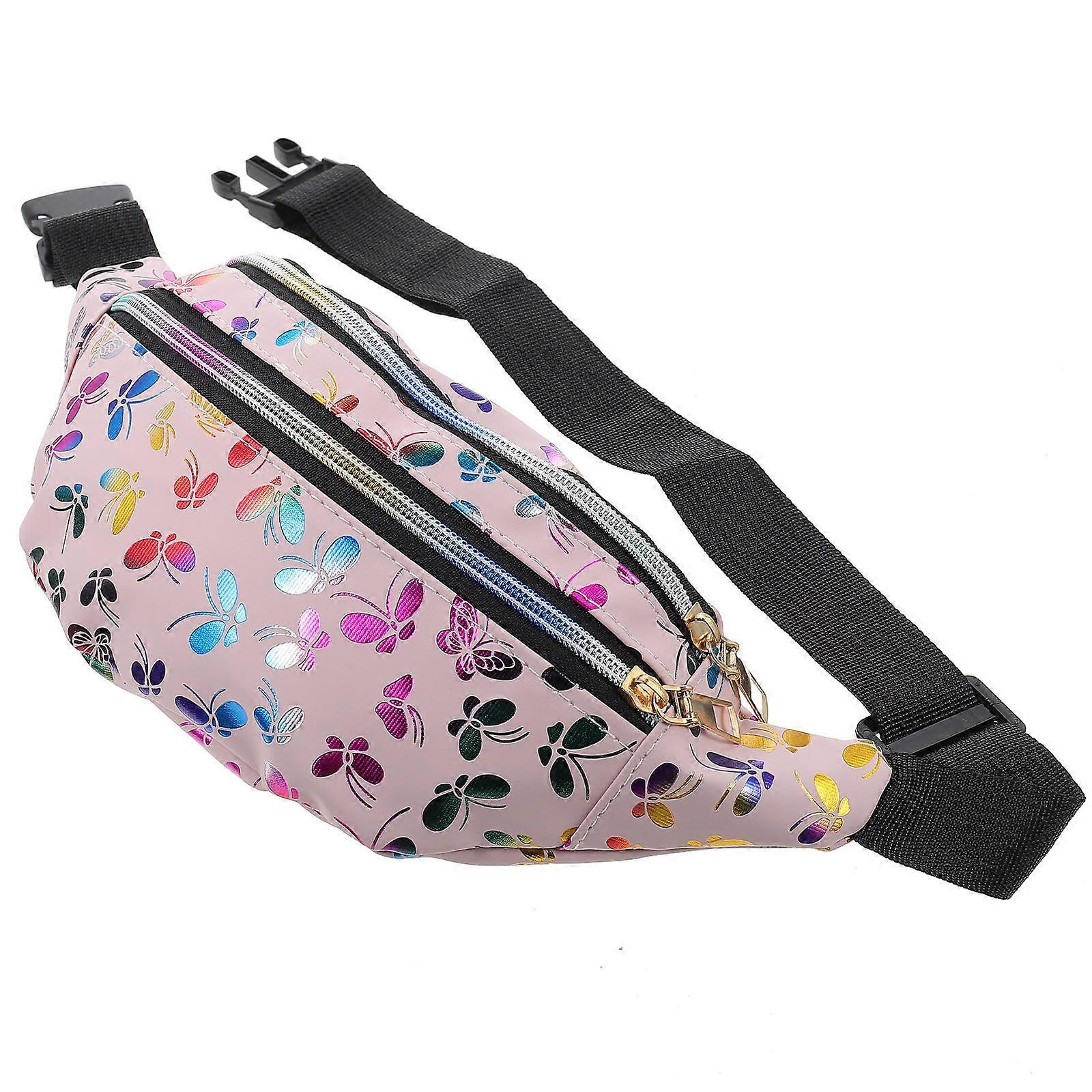 תיק מותן אופנתי לטלפון עם רוכסן כפול לנשים - חבילת פאני קלת משקל ורב-תכליתית ליומיום, ספורט, נסיעות וקניות - מתנה נהדרת לאמהות וקניות