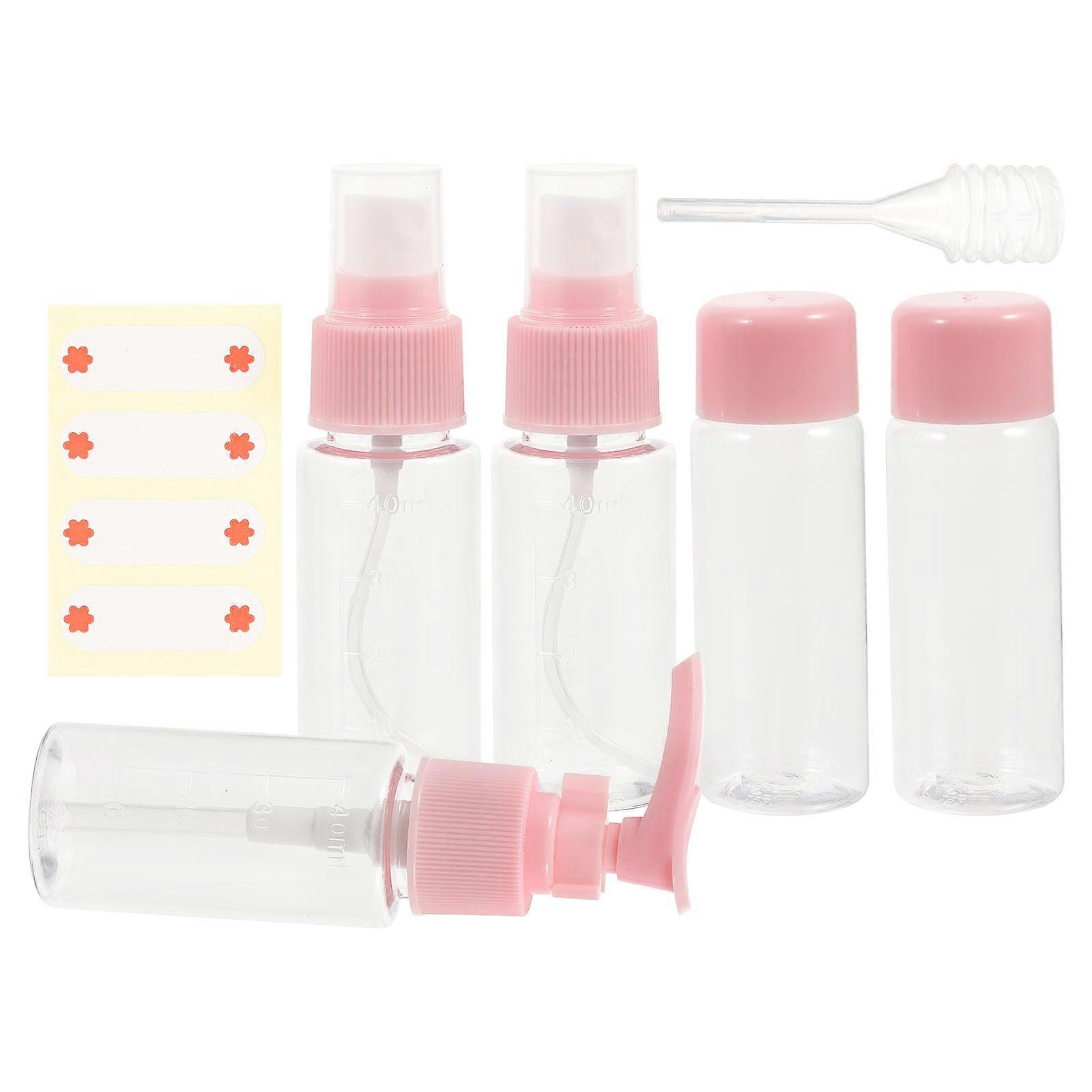 Portable Travel Toiletry Bottles Squeezable 7PCS Set Designed For Cosmetic Use Ideal For Outdoor Activities Featuring Easy To Fill Function