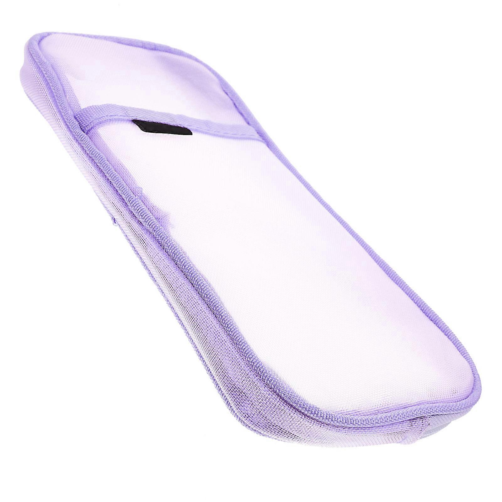 Multi-Function Pen Bag Zipper Design For School Travel Outdoor Use 9.24X4.32X0.71in Purple 1Pack