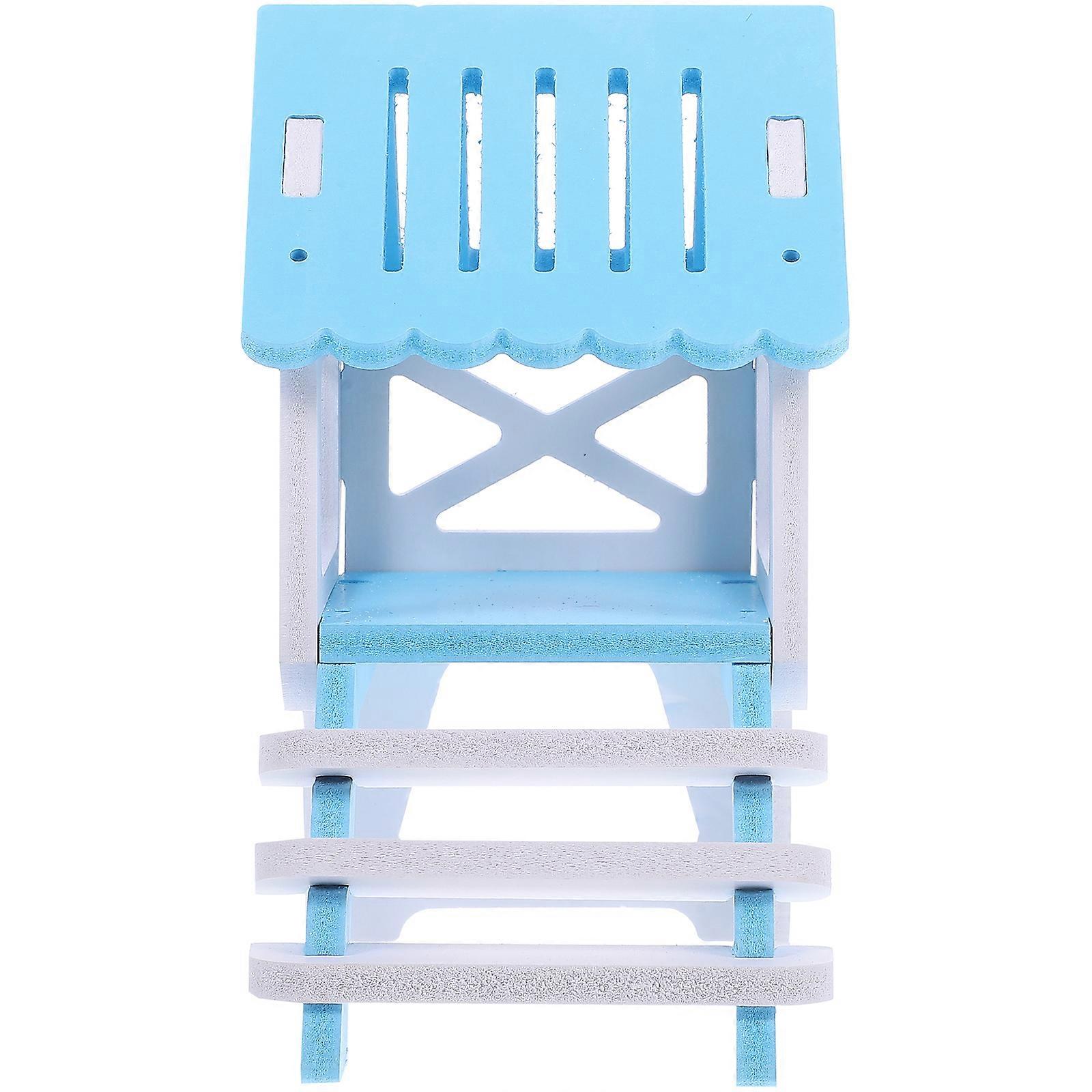 DIY Design Hamster Hideout Small Pets Indoor Use Sky-Blue Functional House 1 Set