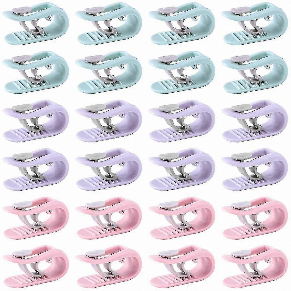 24-Pack Non-Slip Comforter Clips for Duvet Covers and Sheets Safe Hold Without Needles for Home Use