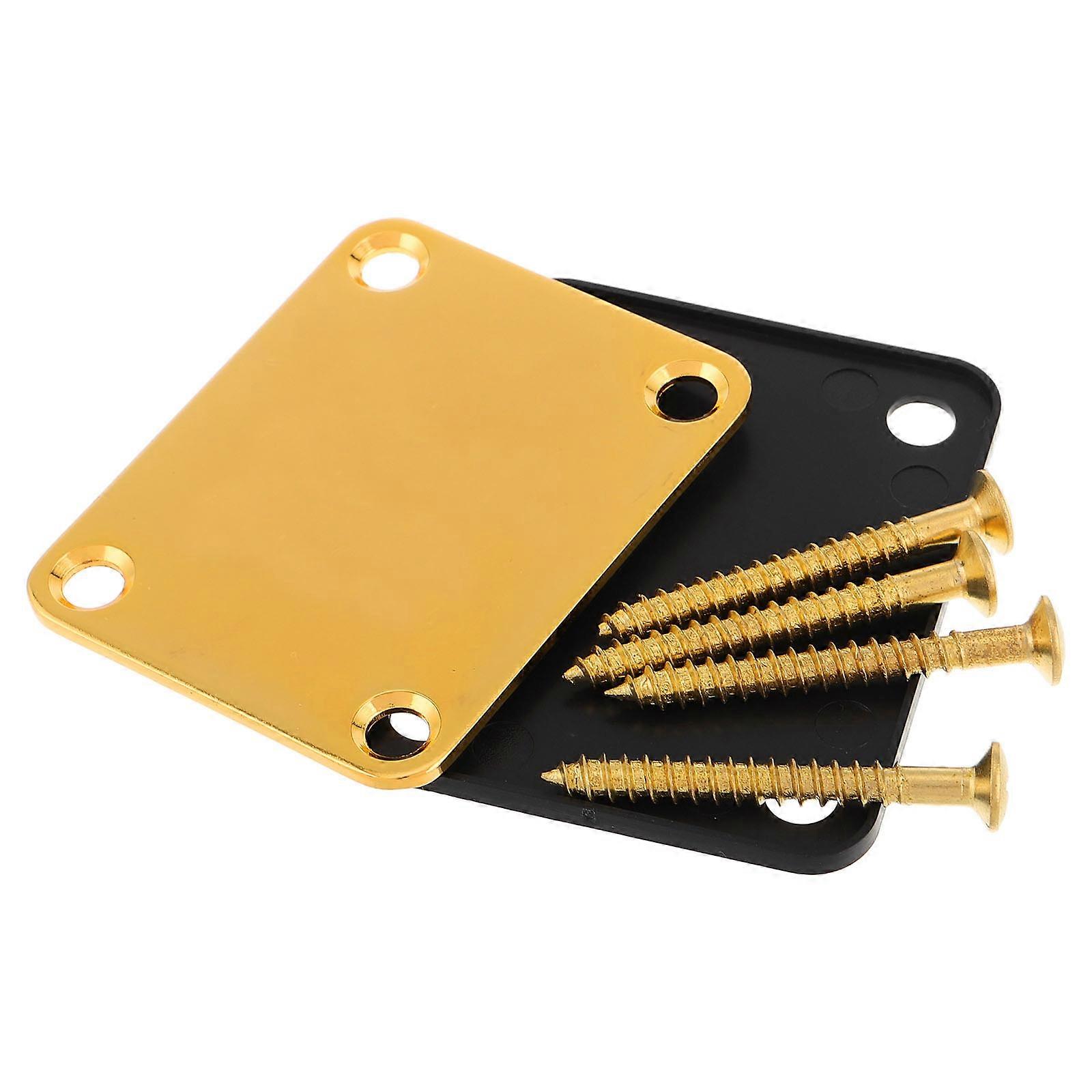 Electric Guitar Replacement Neck Plate for Enhanced Stability and Comfort Golden Various Instruments