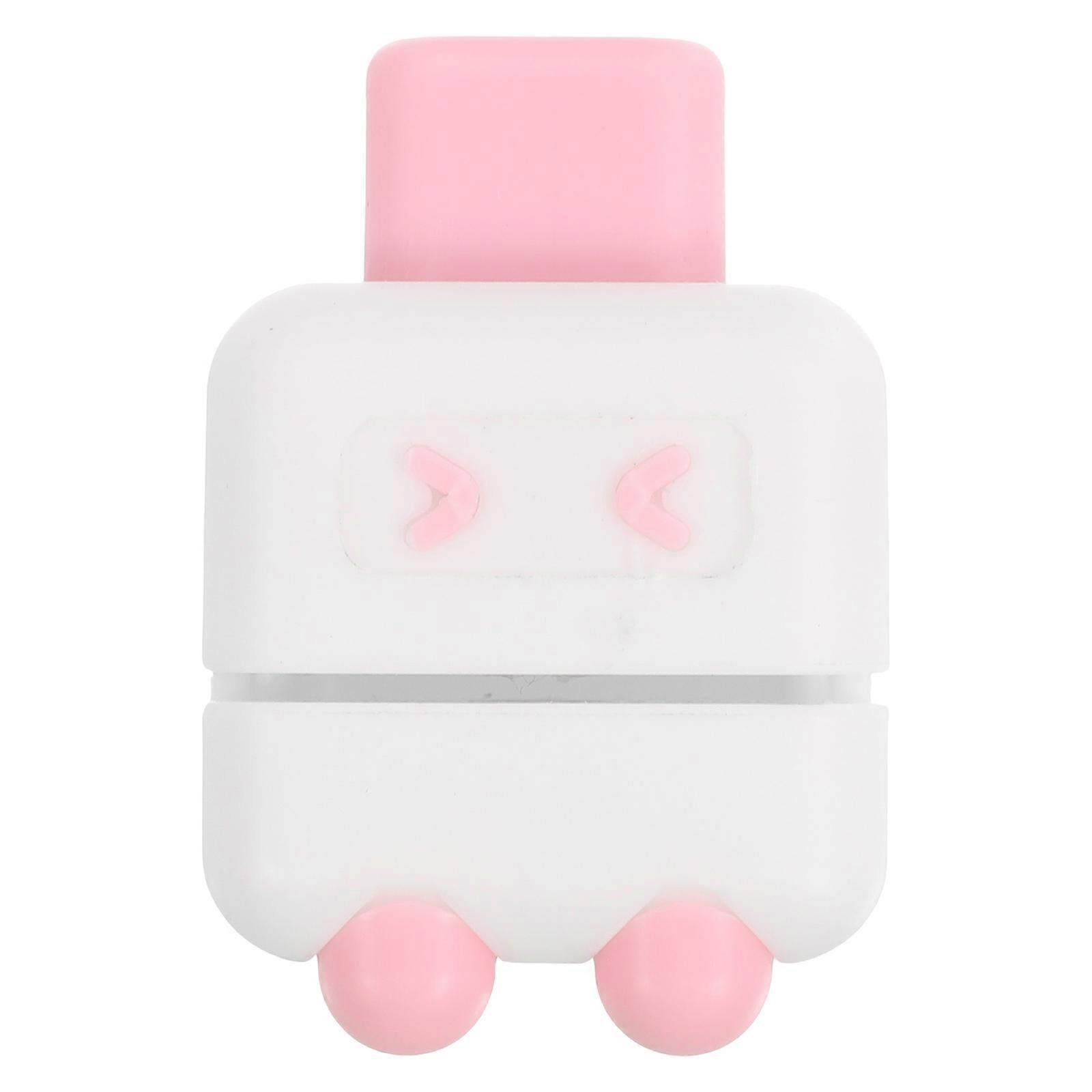 Paper Puncher Mini Portable Tool for Kids Crafting Pink Circular Handheld Design 1 Pcs