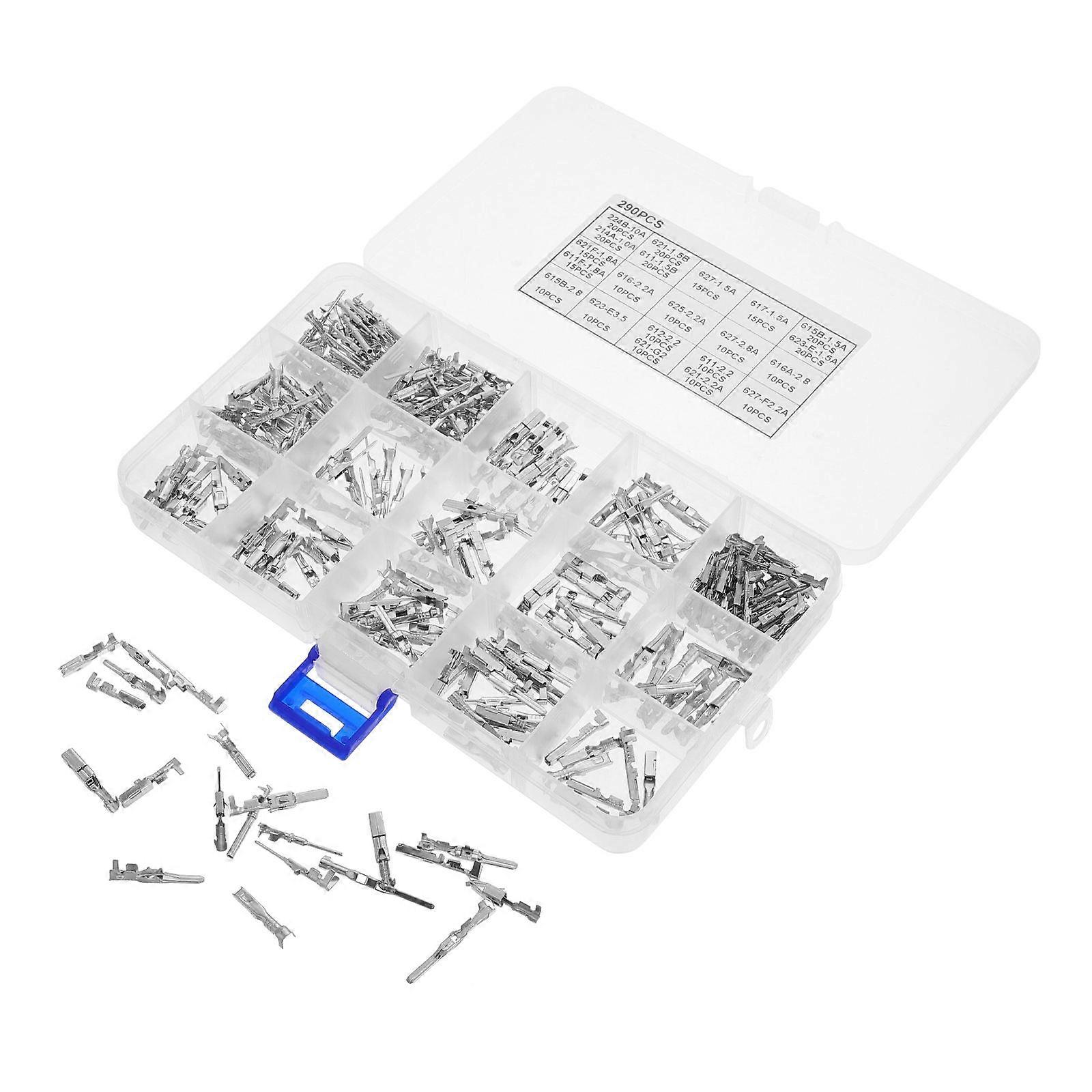 Automotive Electrical Connector Kit 290pcs Male Female Terminals for Car Wiring Versatile Pin Connectors for Various Vehicle Projects