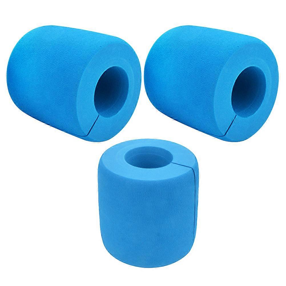 3Pcs Baby Proof Door Stoppers For Cabinet Use Featuring Blue EVA Material Designed For Child Safety And Noise Reduction Protection