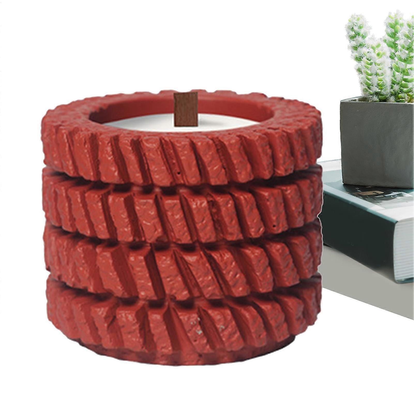 Versatile Empty Candle Jars, Small Vase Canning Jars For Candle Making Red