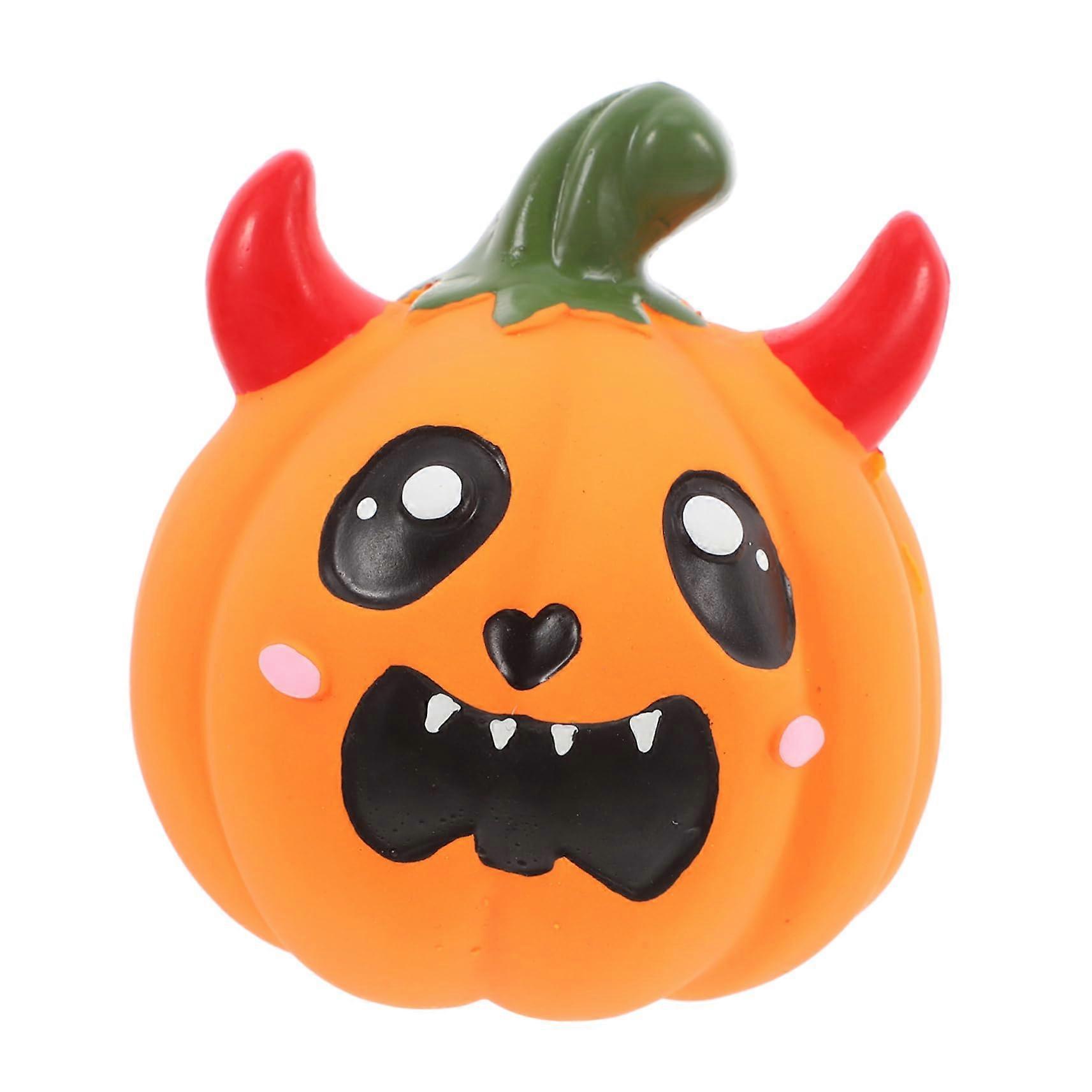 Chew Toy For Pets - Interactive Dog Toy For Puppies, Small Breed, Squeaky Ball, Orange