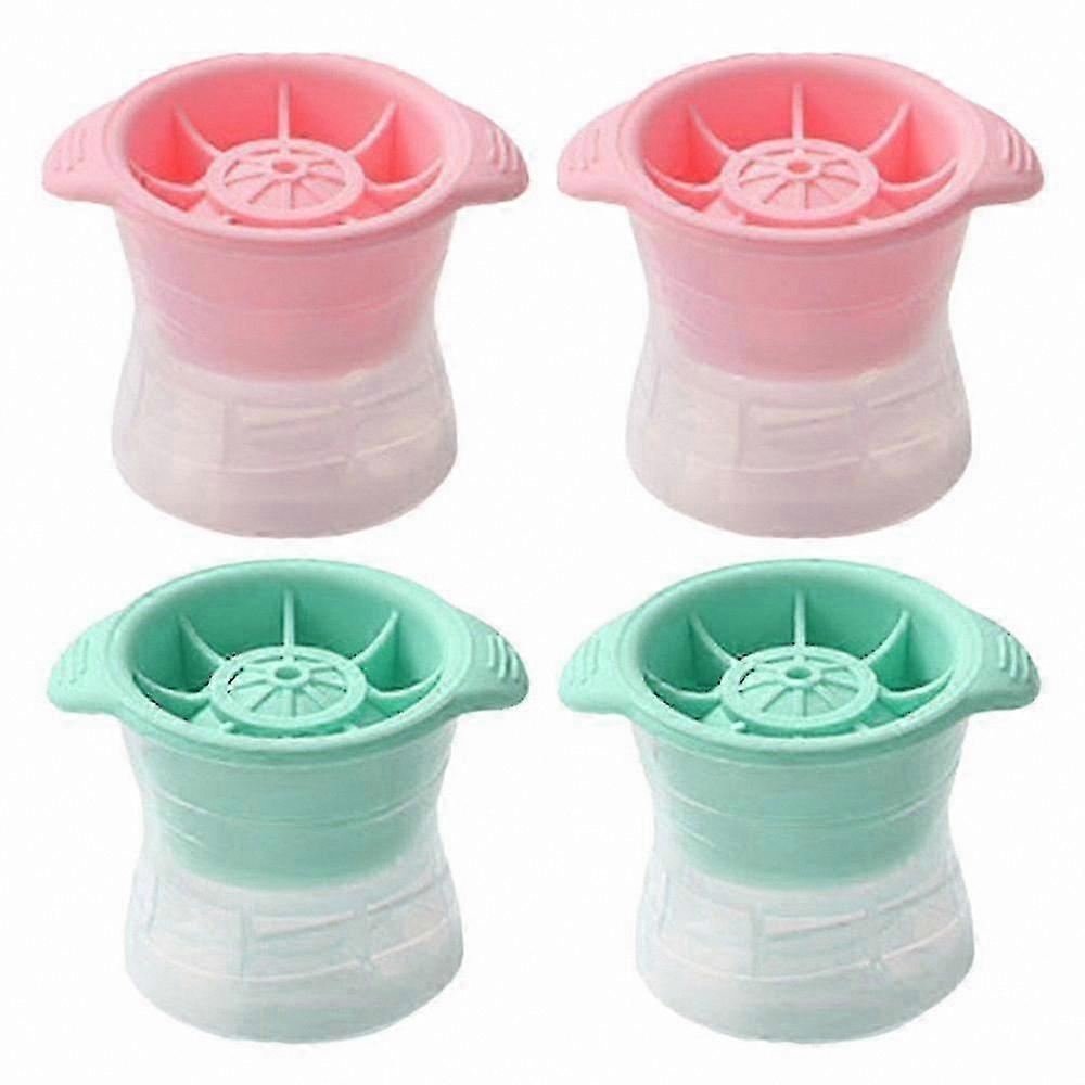 Flexible Silicone Ice Mold with Lid and Storage - Reusable Ice Cube Tray Container