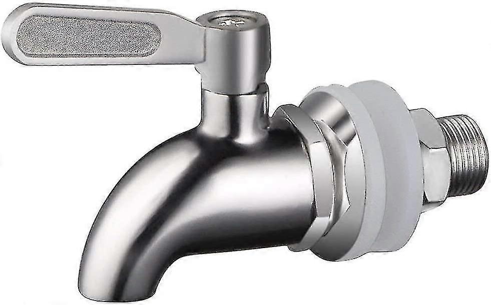 Getränkespenderhahn Edelstahl Ersatzhahn Saftdrehhahn Bierhahn Wasserspenderhahn Weinfasshahn 16mm Für Glasbehälterhahn C