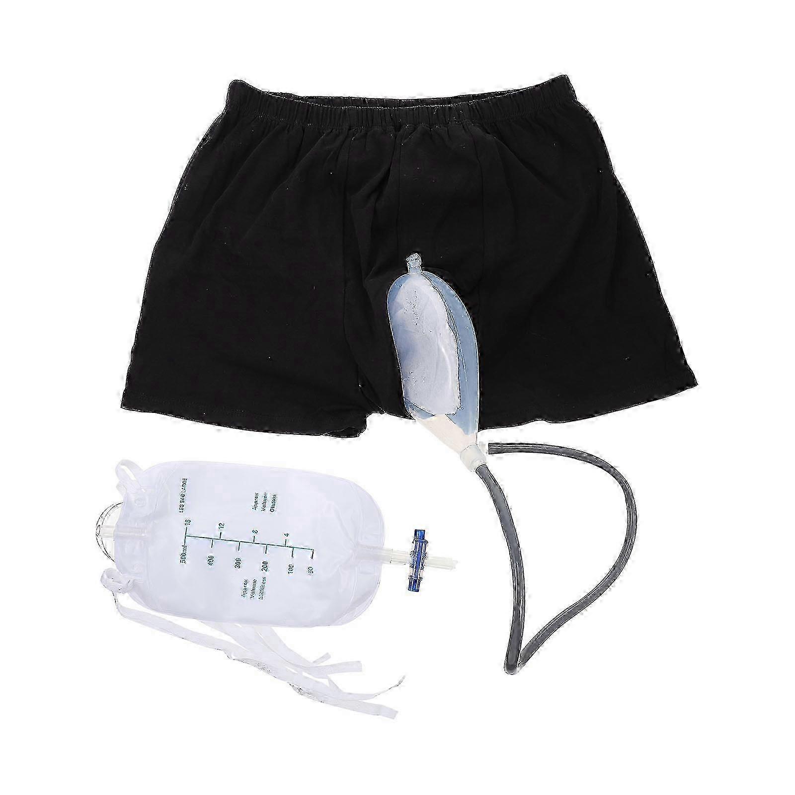 unbrand 1 Ensemble de sous-vêtements d’incontinence avec sacs collecteurs d’urine Anti-fuite Inconti