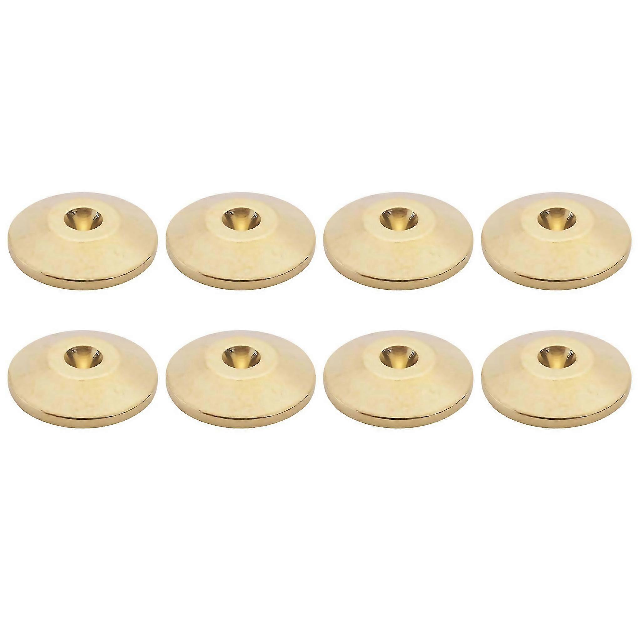 For 8 pcs universal copper speaker spikes pads speaker shock base pad isolation stand feet cone base