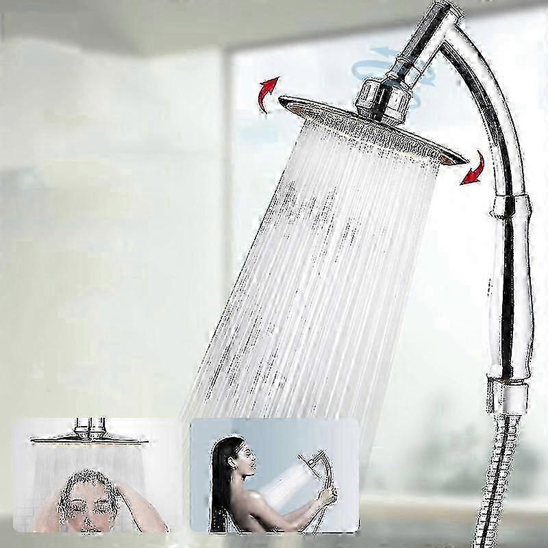 Hand Shower Head for Bathroom - 5 Spray Modes, Large 150mm Diameter, High Gloss Chrome Design