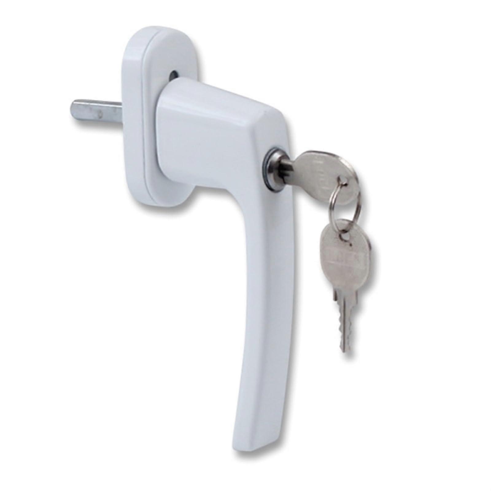 Fenstergriff Universal Aluminium Window Handle Set for Balcony Door Child Safety Lock Includes Keys and Screws