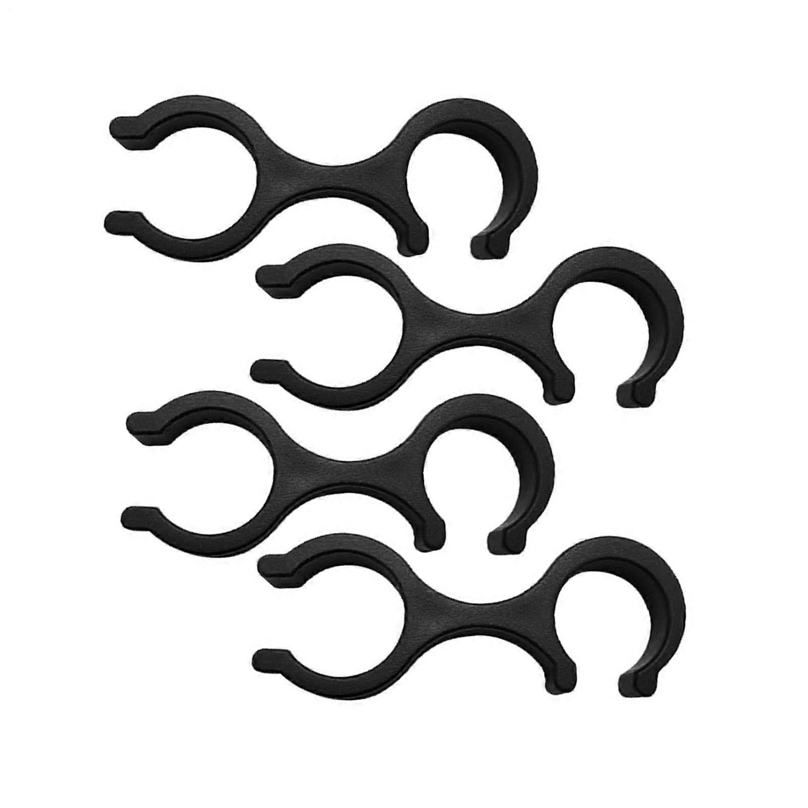 Trekking Pole Clip Compact Set Of 4 8-Shape Stick Holder Clamp For Hiking Poles And Walking Sticks Organizer