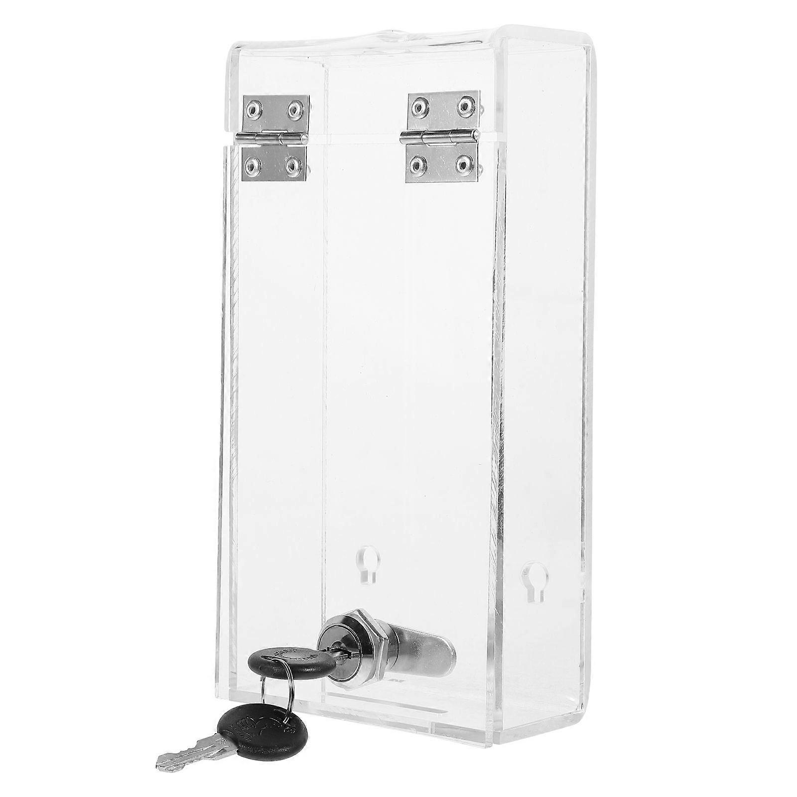 Employee Mobile Phone Storage Box Transparent Phone Locker Office Supply Random Key & Screw Style