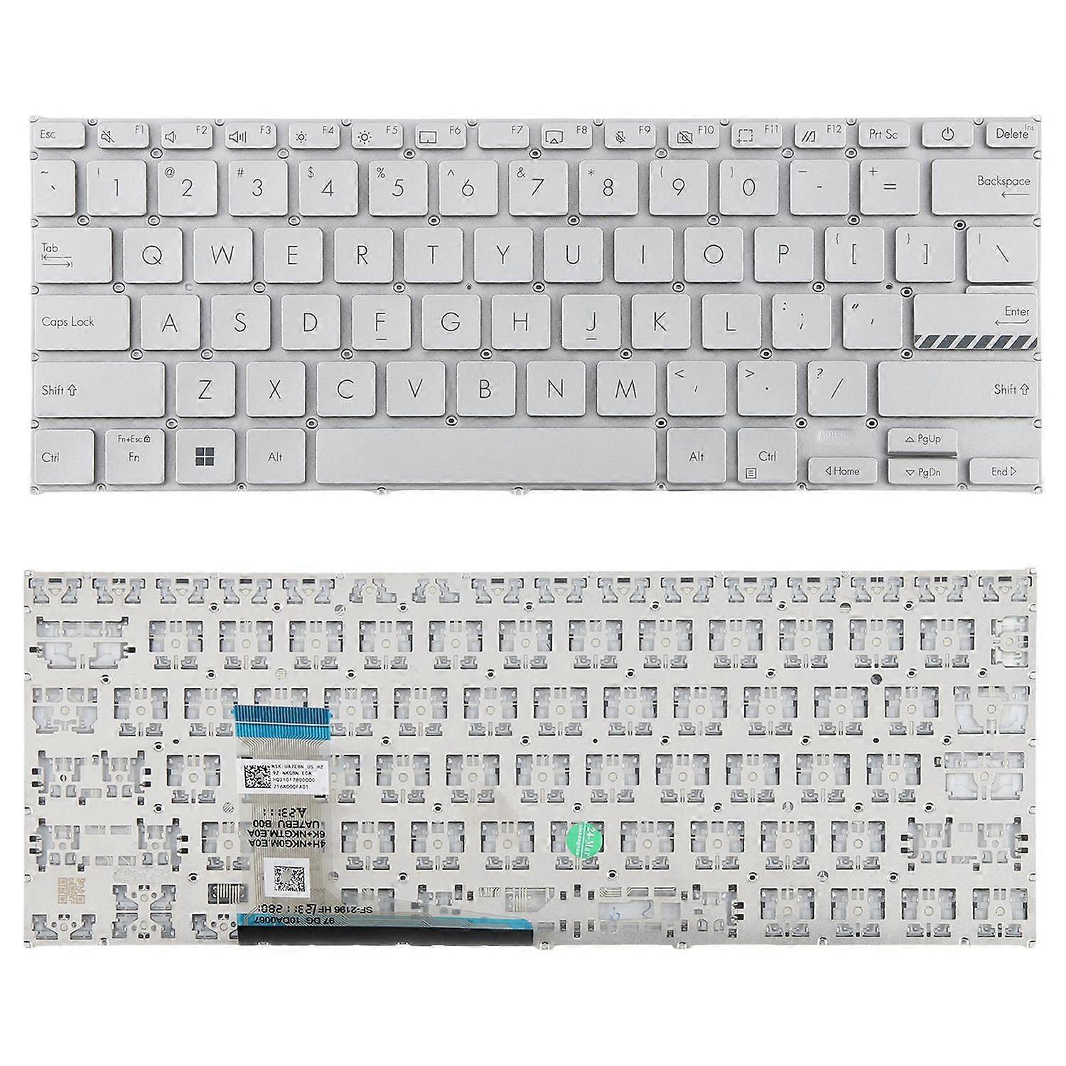 US Version Keyboard for Asus VivoBook 14 Pro X1402 X1402 (Silver)
