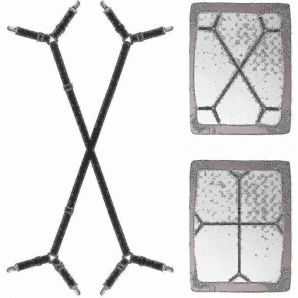 Adjustable Triangular Bed Sheet Tighteners for a Wrinkle-Free Fit