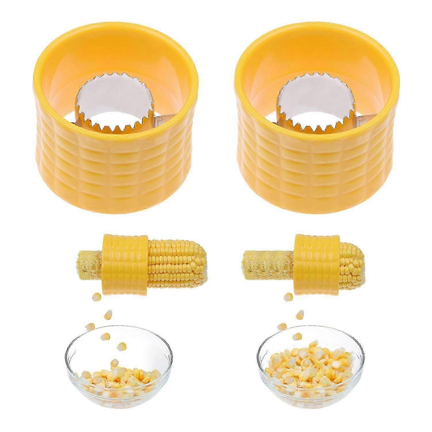 2-Pack Stainless Steel Corn Stripping and Cutting Tools