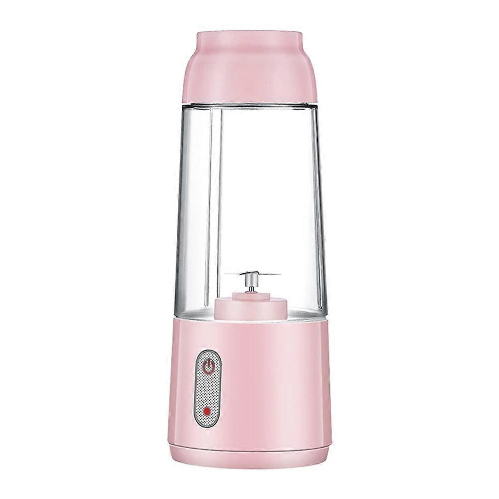 Portable Mixer Juicer Rechargeable Electric Fruit Juicer Handhelad Blender Stirring Mini Home Food Processor Juice Cup Roze