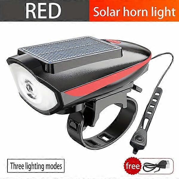 Bicycle front light, rechargeable via USB, with strong illumination and high safety
