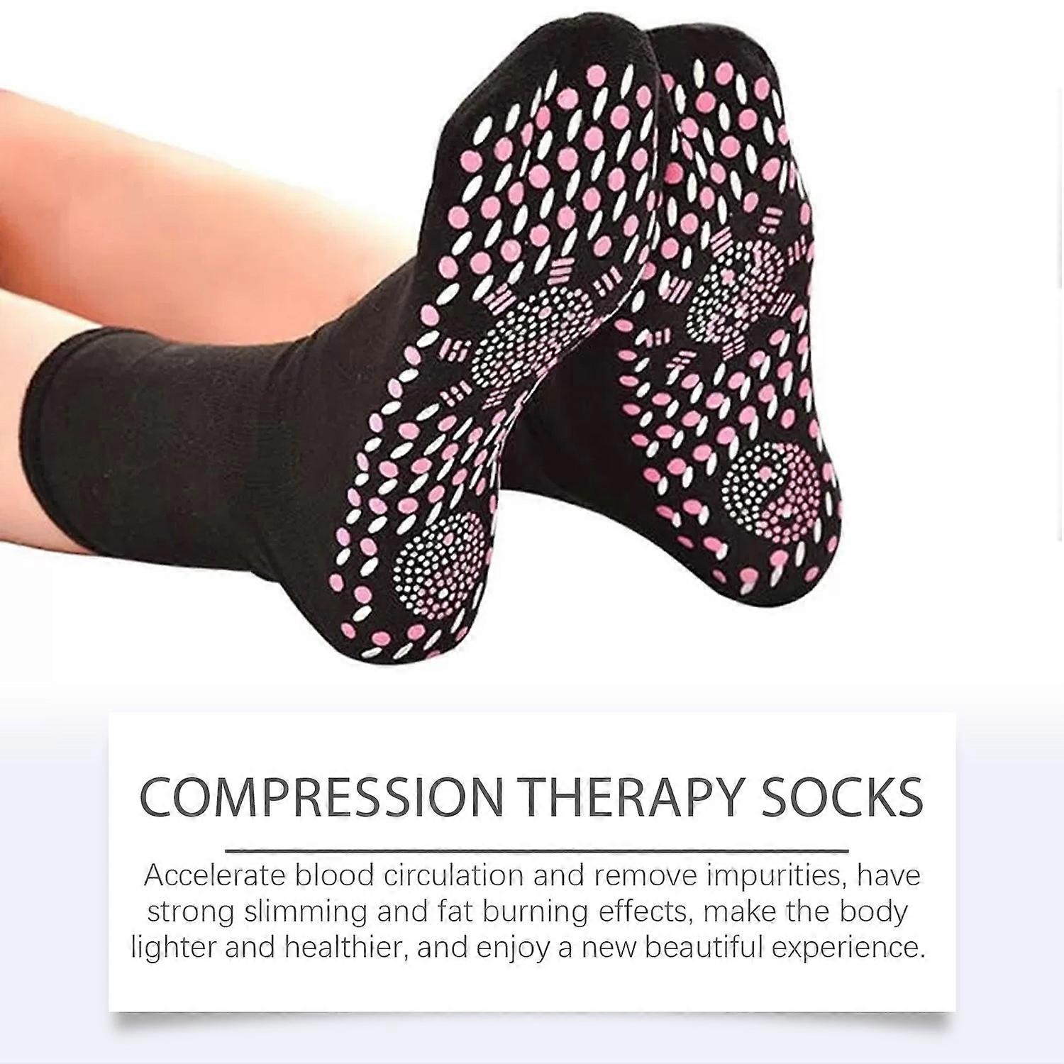 1-6x HOUKEA HK-B05-0034-01 Massage Socks Relieve Discomfort Warm Skin-Friendly Massage Care Socks