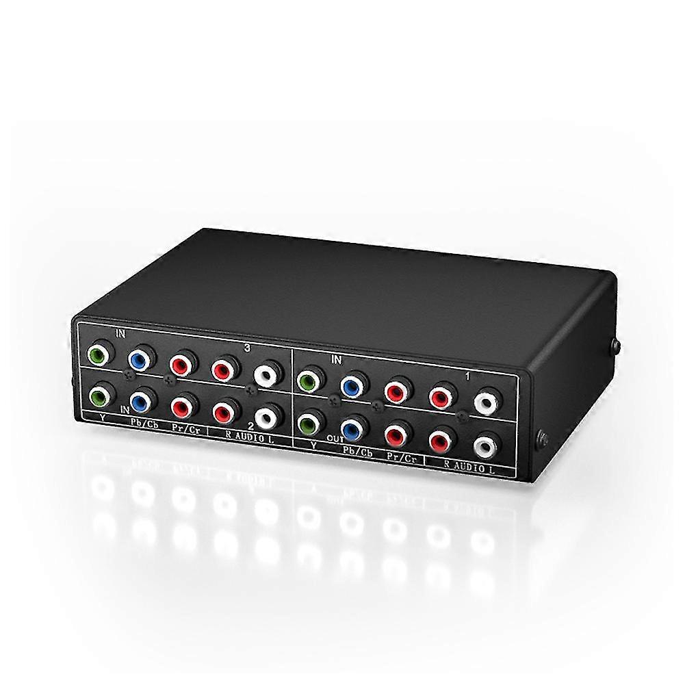 3-drożny przełącznik komponentowy RGB AV Selektor audio wideo Wyjście 3 w 1 Ypbpr Komponentowy przełącznik RGB do telewizora 360 DVD