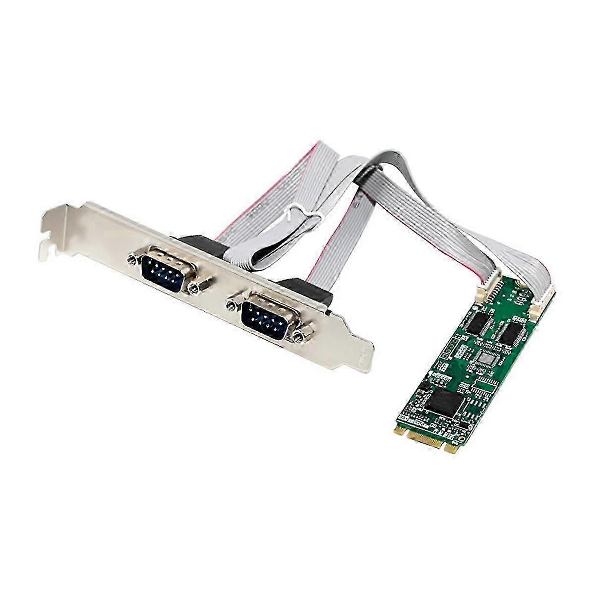 M.2 B+M 17V352 2S PCIe Gen1 I/O Extension Card for Remote Access in Factory Automation