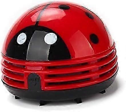 Compact Handheld Vacuum for Mini Debris Collection, Red Beetle Design