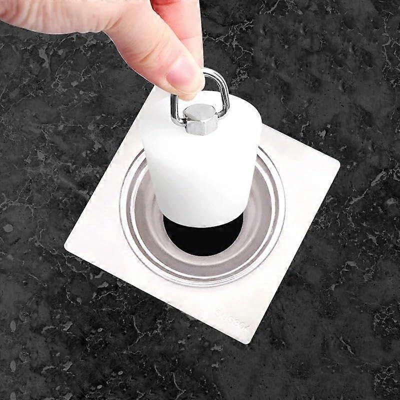 Silicone Stopper, Temp Conical Rubber Sealing Plug, Tapered 35x45x30 mm With Steel DShape Handle, Clear