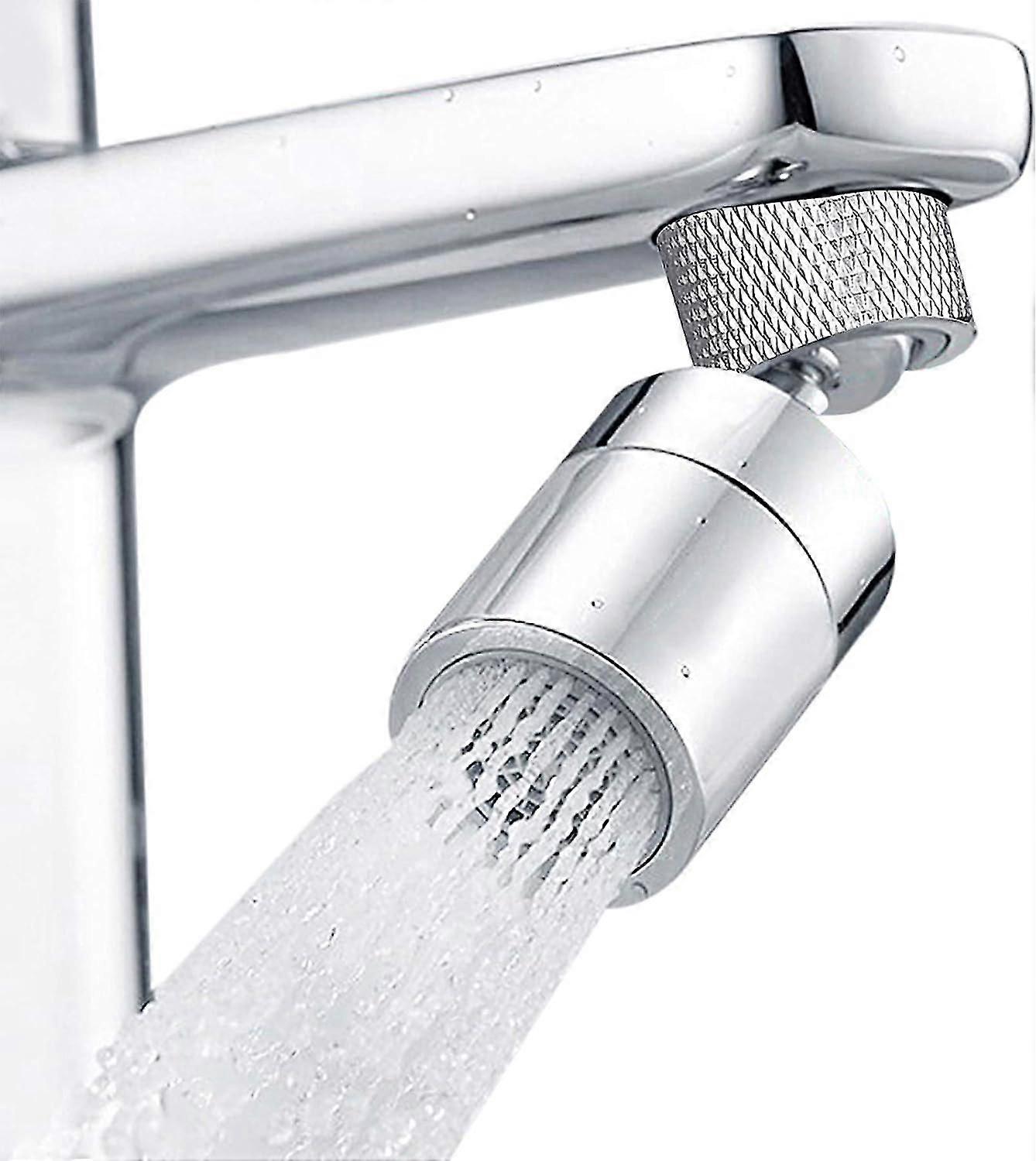 Faucet Aerators with 80 Degree Wide Angle Swivel Faucet Aerator Aerator Faucet with Dual Function for Kitchen, Bathroom-Polished Chrome