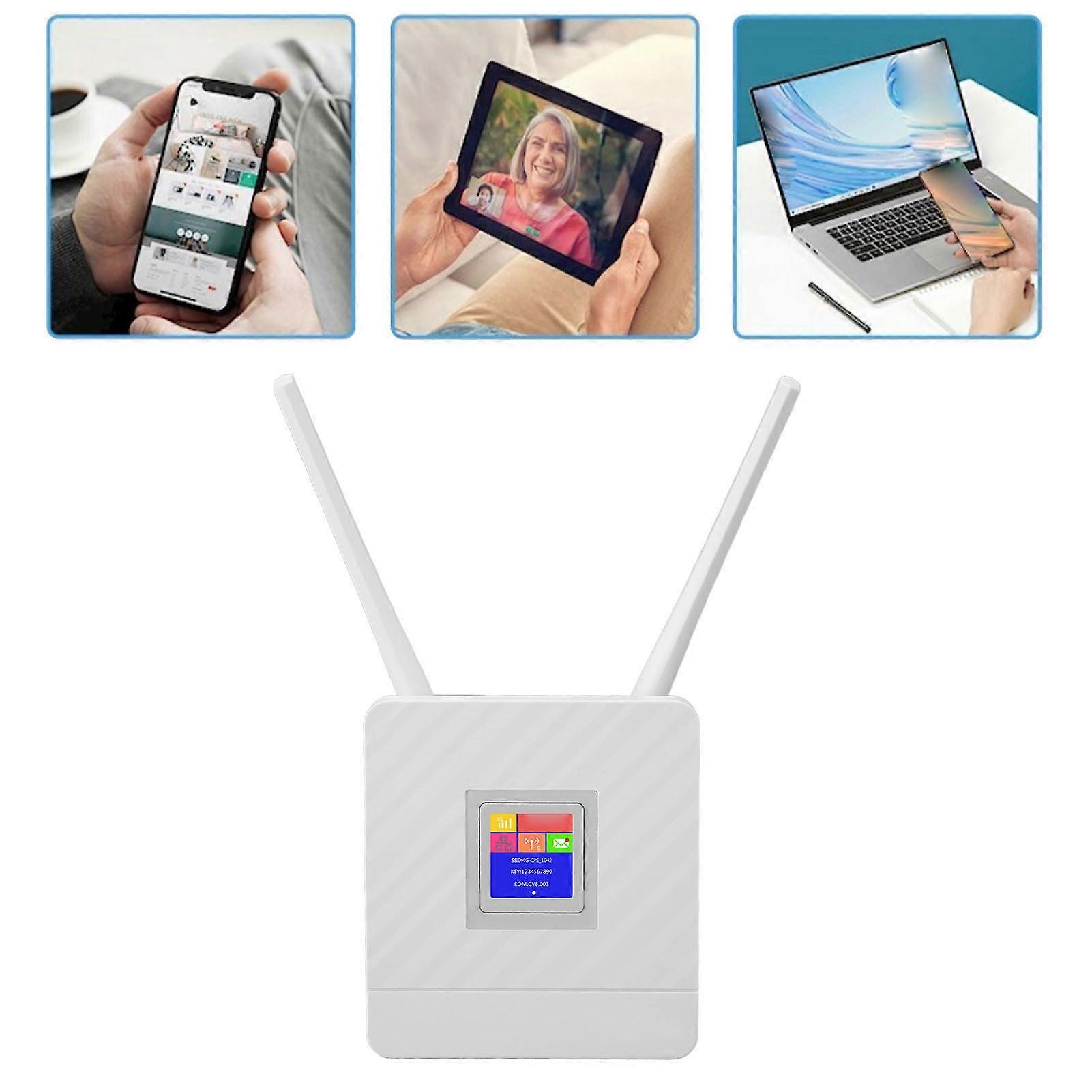 4G LTE Wireless Router Cat4 Unlocked Mobile WiFi Hotspot with 2 Antennas