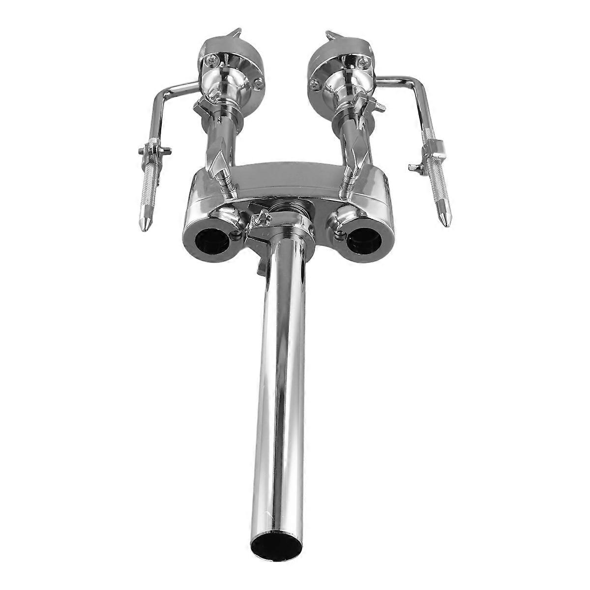Double Drum Holder Bracket Drum Mount Stand for Drummer Percussion
