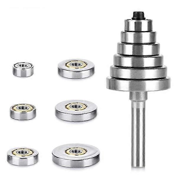 4pcs Router Bits 1/4 Shank with 6 Bearing Set