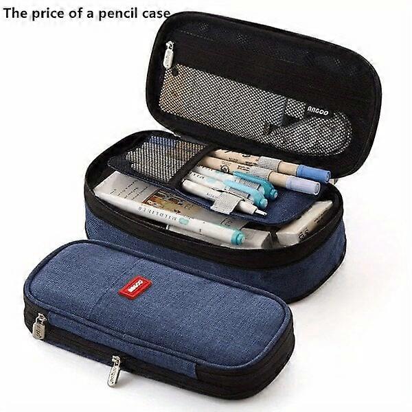 Pen cases suitable for students and teachers, large capacity, independent partitions for easy searching