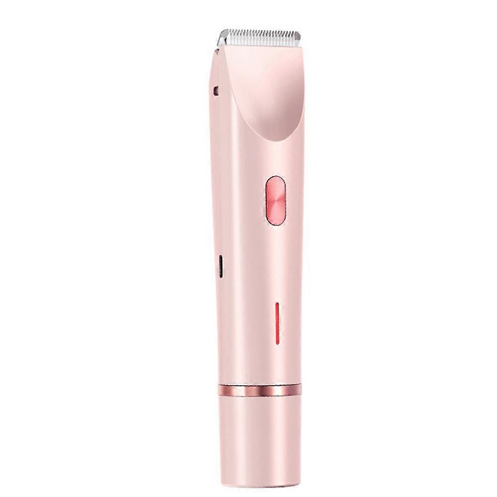 Multi-Function Digital Display for Women Dual-Head Shaver Armpit Hair Trimmer Shaver Washable Body Pink