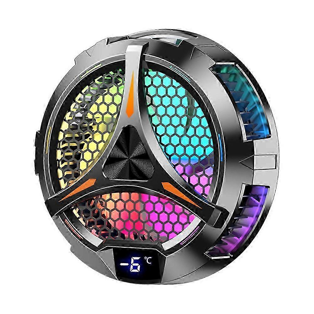 10cm RGB Cooling Fan for Gaming Tablets with Colorful Lighting & Efficient Radiator Functionality