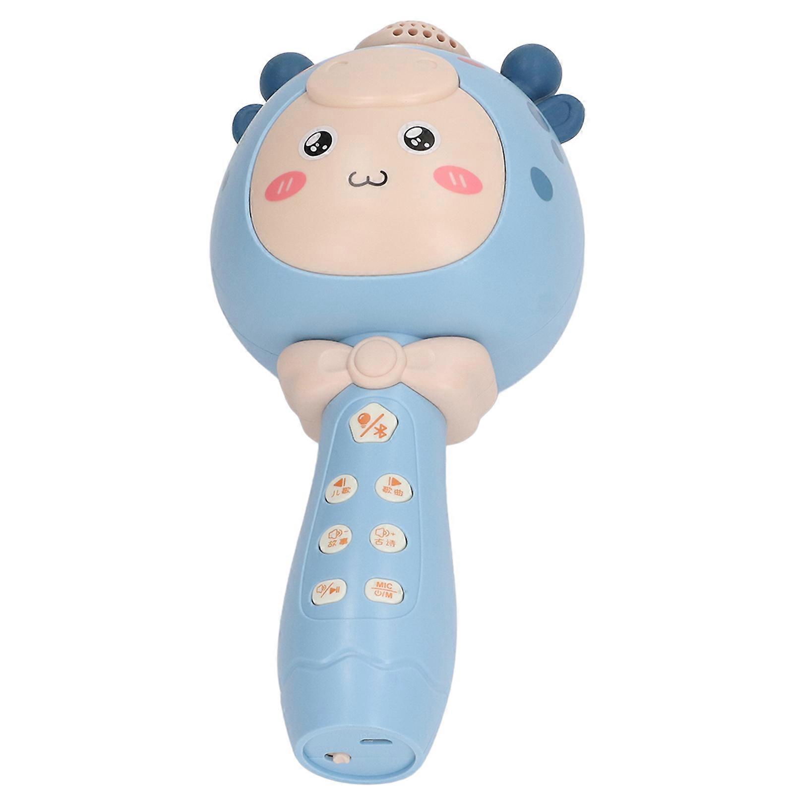 Kids Bluetooth Wireless Microphone Cartoon Shape 3.7V 1200mAh Blue