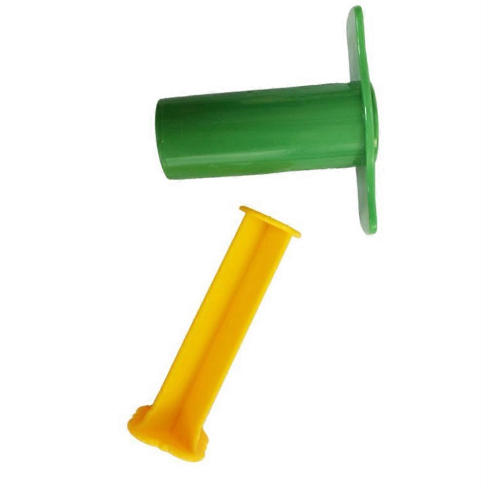Dough Extruding Tools 6Set Green Plastic Extruding Ideal For Home Games And Crafting 7.7X7.1X3.2Cm