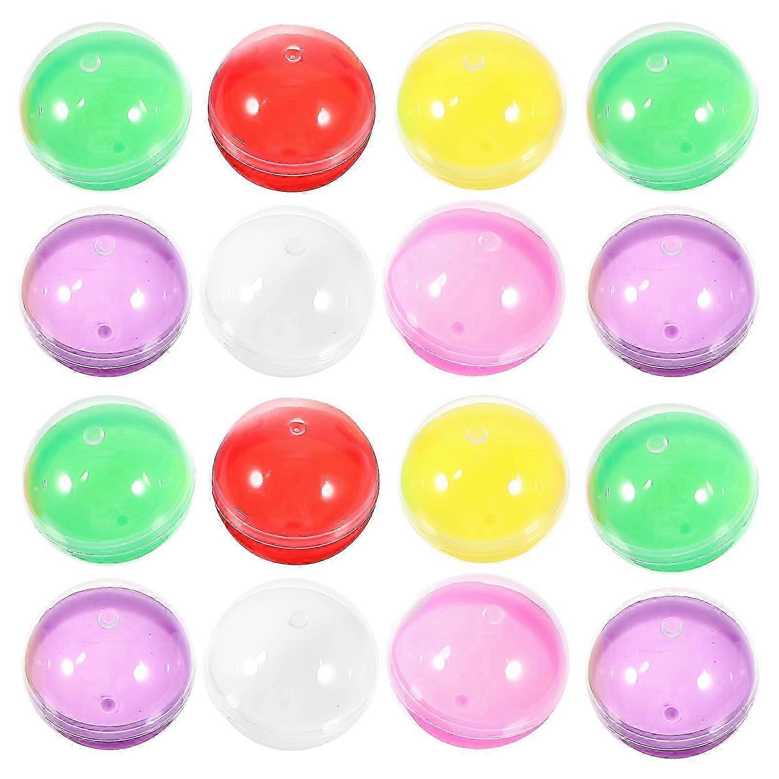50pcs Plastic Fillable Balls Openable Storage Packing Balls Colored DIY Balls Plastic Colorful Balls