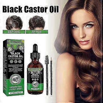 Óleo de rícino Solução Capilar Densa, Hidrata e Protege Queda De Cabelo Denso E Preto Óleo Essencial De Cuidados Capilares