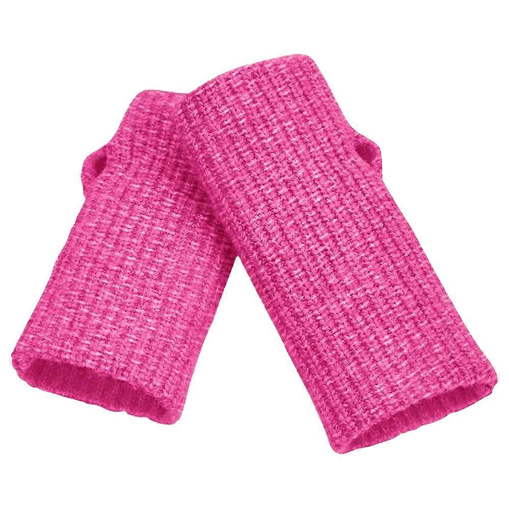 Beechfield Knitted Colour Pop Fingerless Gloves