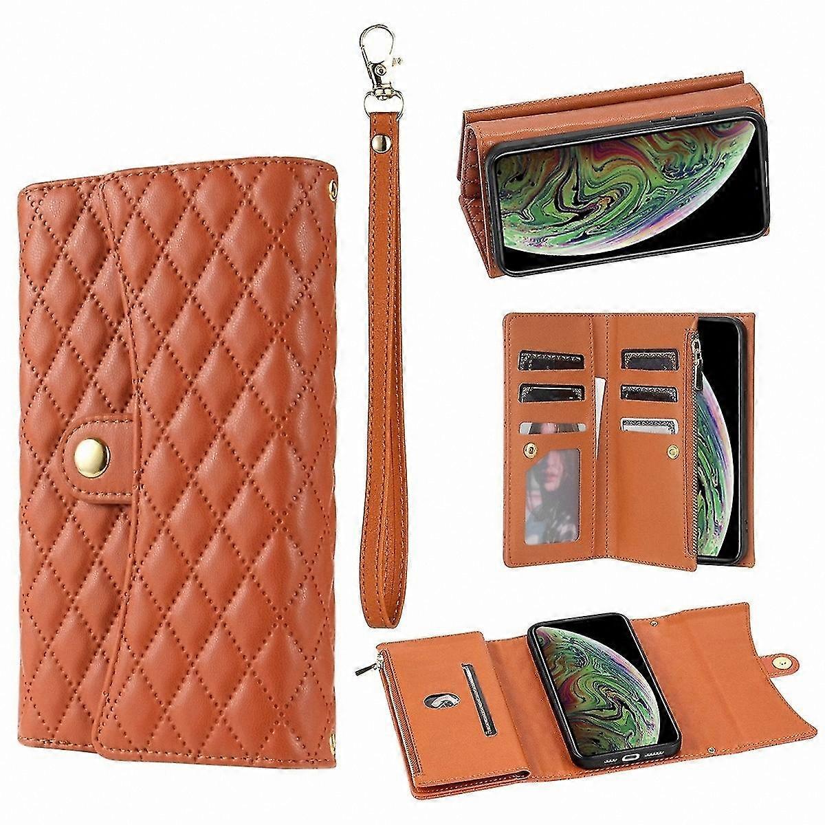 Leather Multi-Card Zipper Case Compatible with  XR