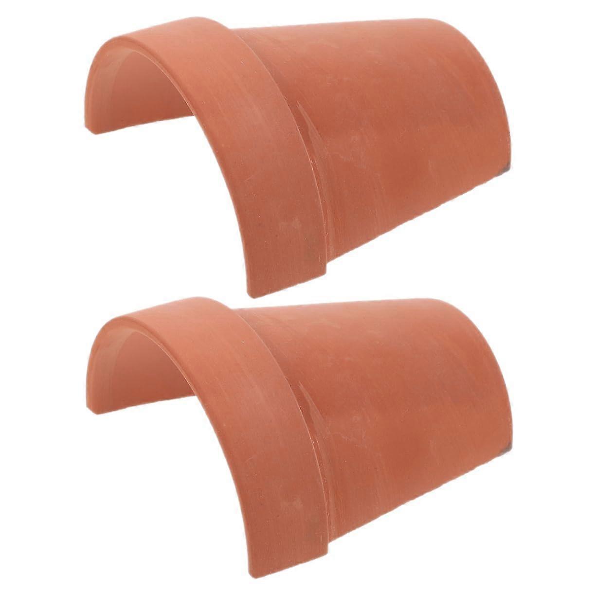 Turtle Hideout Cave Reptile Basking Platform 2 Pack For Tortoises And Small Pets, Natural Simulation Decor For Aquariums