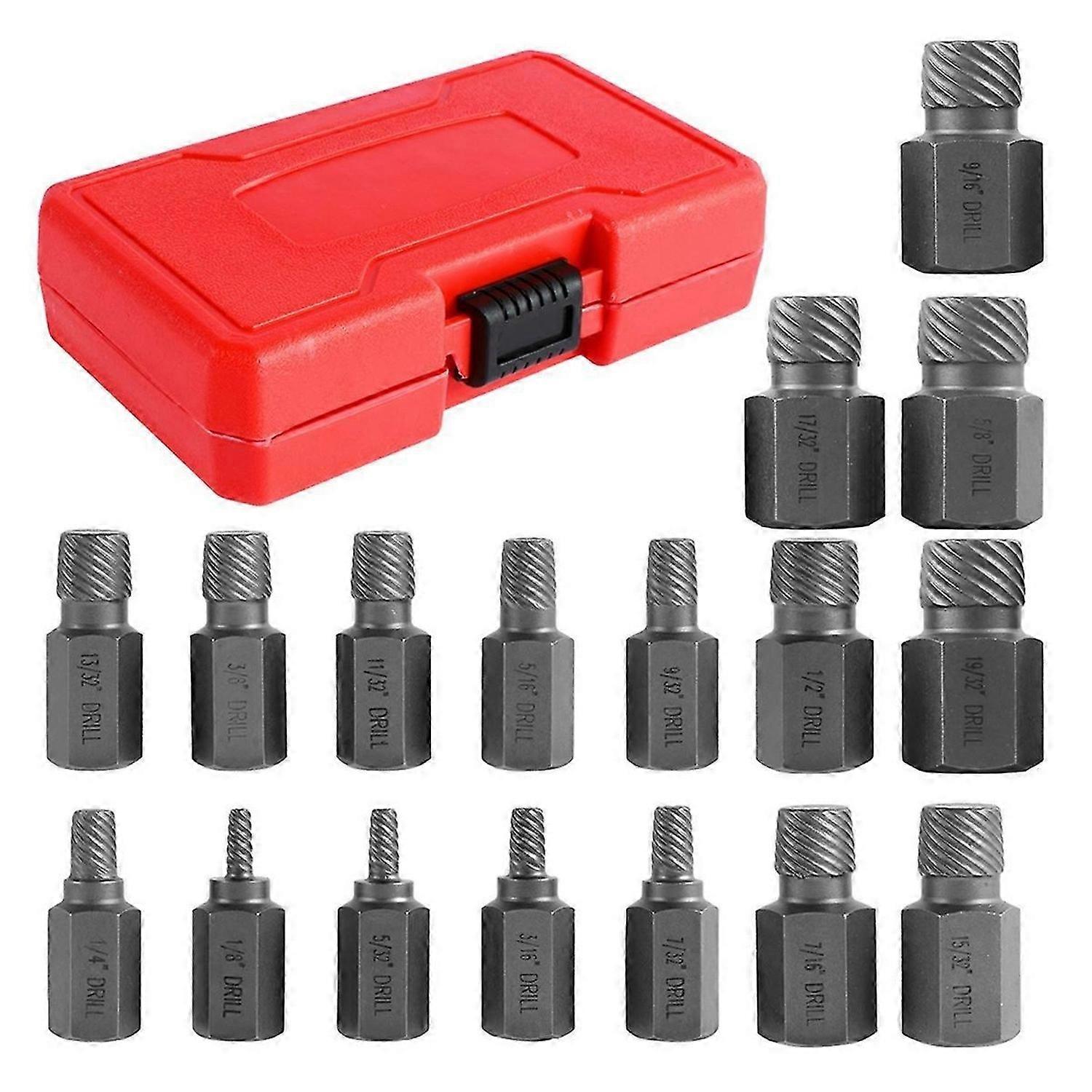 Effective Hex Screw Extractor Set 25 Piece Bolt Remover Kit for Quick and Easy Removal of Stripped a